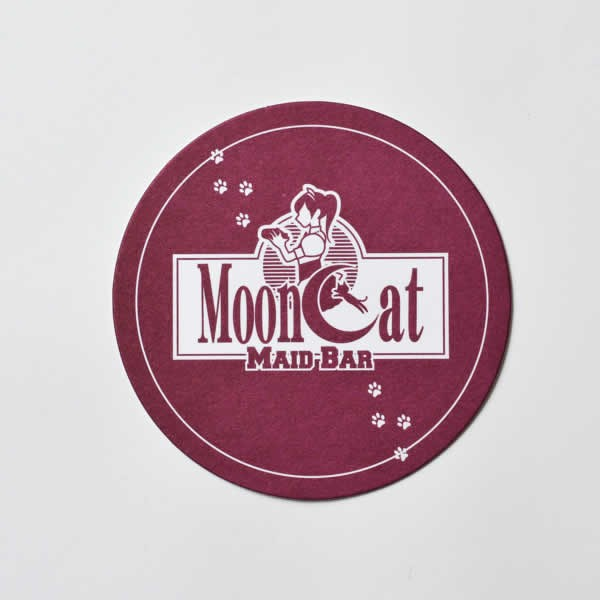 福岡よりMAID BAR MOON CATさま : 活版 コースター