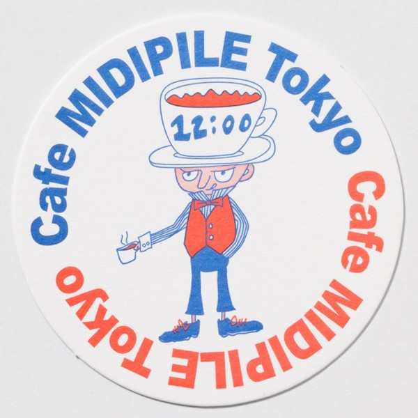 Cafe MIDIPILE Tokyo 様 : 活版 コースター 1