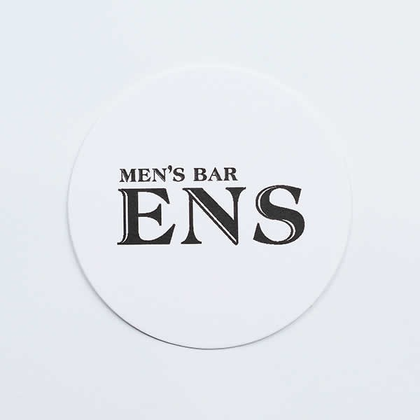 MEN’S BAR ENSさま : 活版 コースター 1