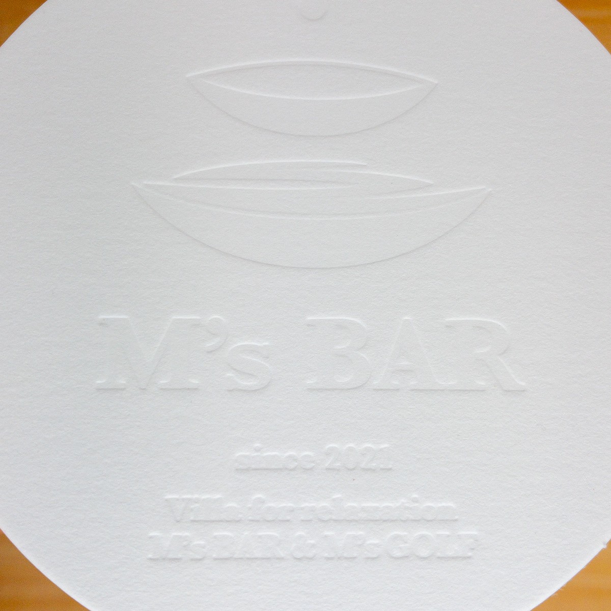M's BAR 様コースター
