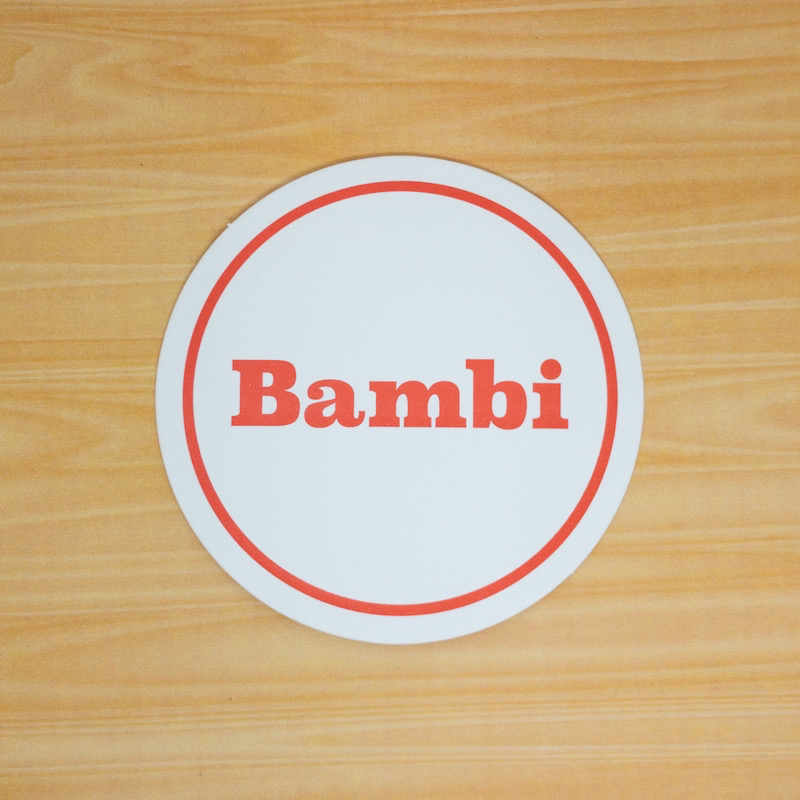 Bar Bambi様コースター