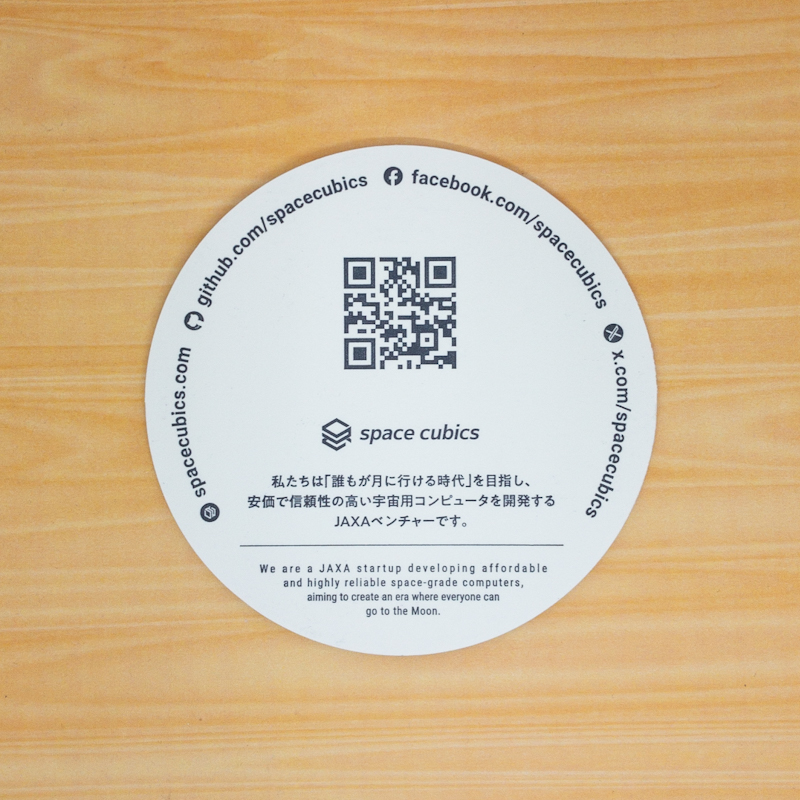 space cubics様コースター
