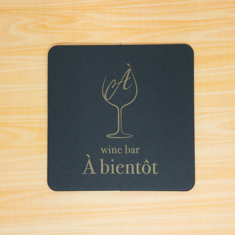 Wine bar A bientot様コースター